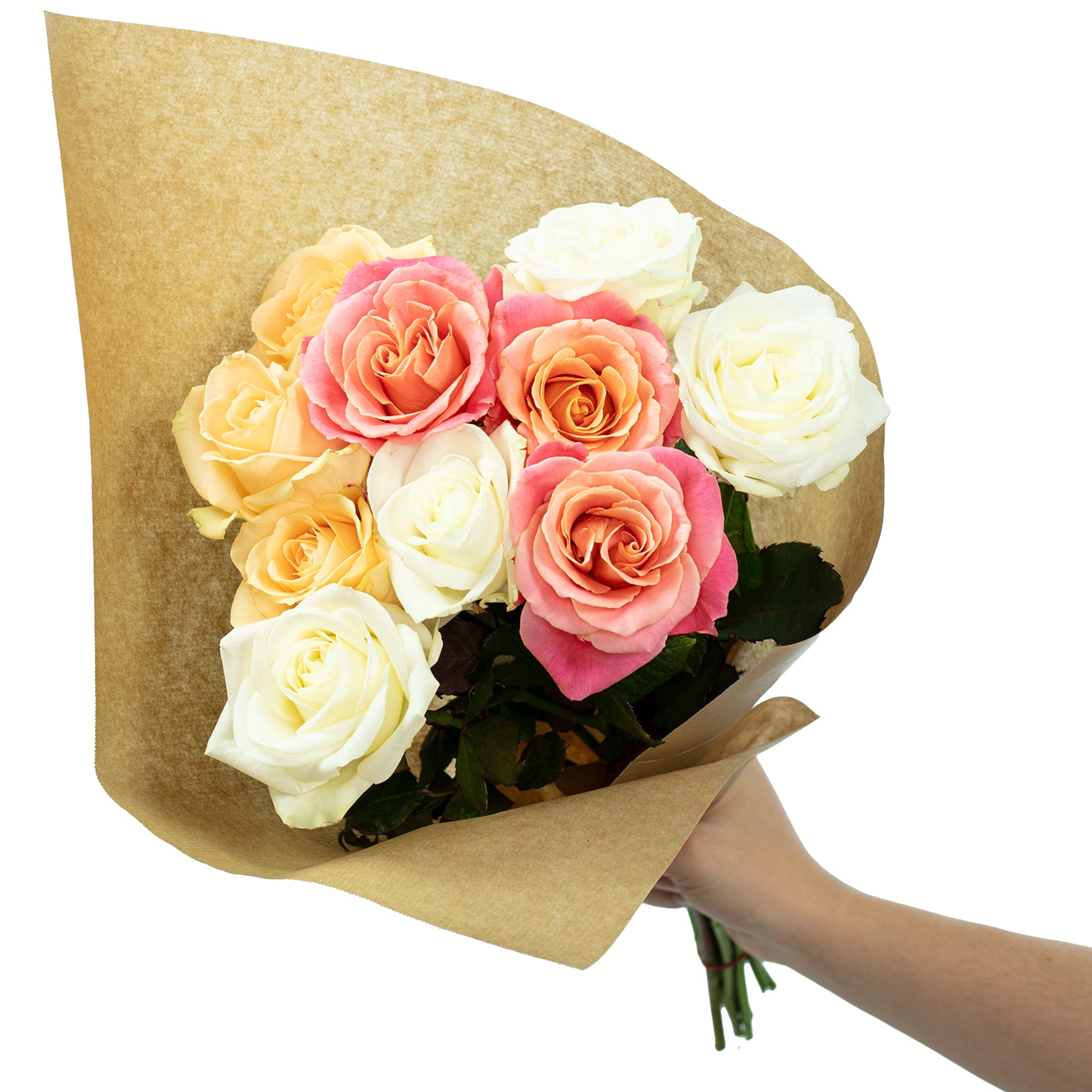 BY, 94315, Straubing - Flowerbox Blumenstrauß pastel-Mix Rosen